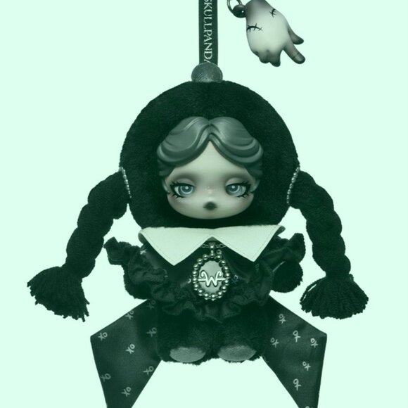 POP MART SKULLPANDA x Wednesday Classic Dress Version Plush NWT